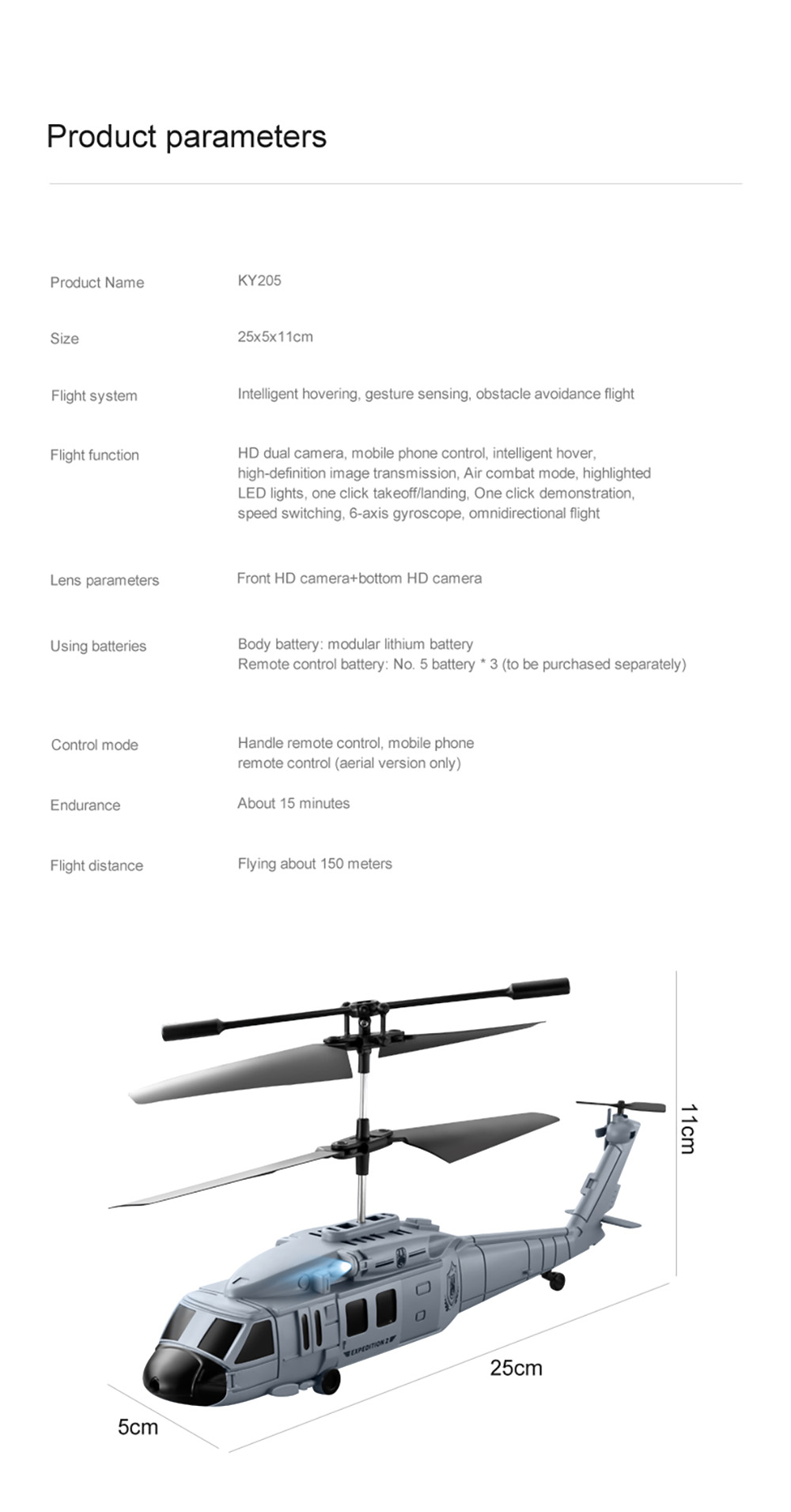 XKJ-KY205-Black-Haw-ks-UAV-Aufklaumlrungshubschrauber-Hindernisvermeidung-Doppelkamera-Hochaufloumls-1999001-17